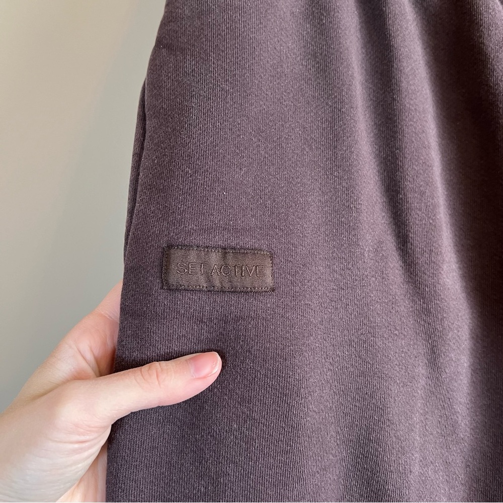 Set Active Sweatpants Espresso Brown Large - Picture 4 of 12